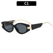 European & American Fashion New Oval Versatile Stylish Sunglasses - High-End Elegant Trendy Sunglasses for Street Photography & Runway - Image 2